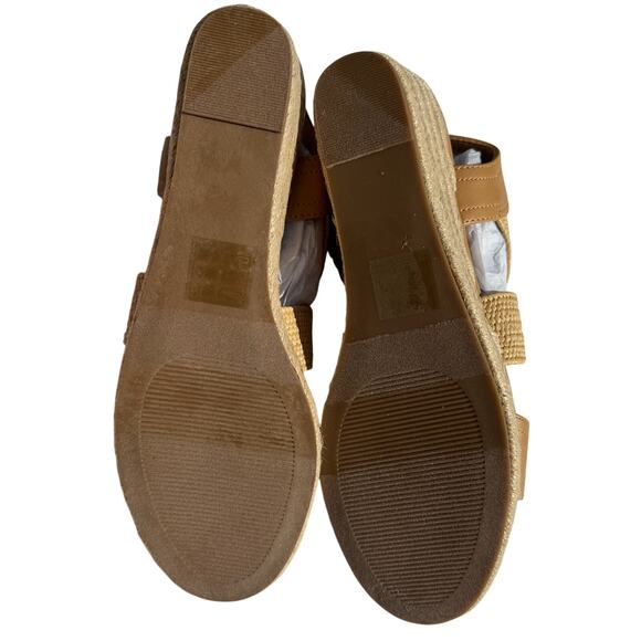 Market & Spruce Espadrille Wedge Sandals in Tan NEW Size 7 - Picture 8 of 10